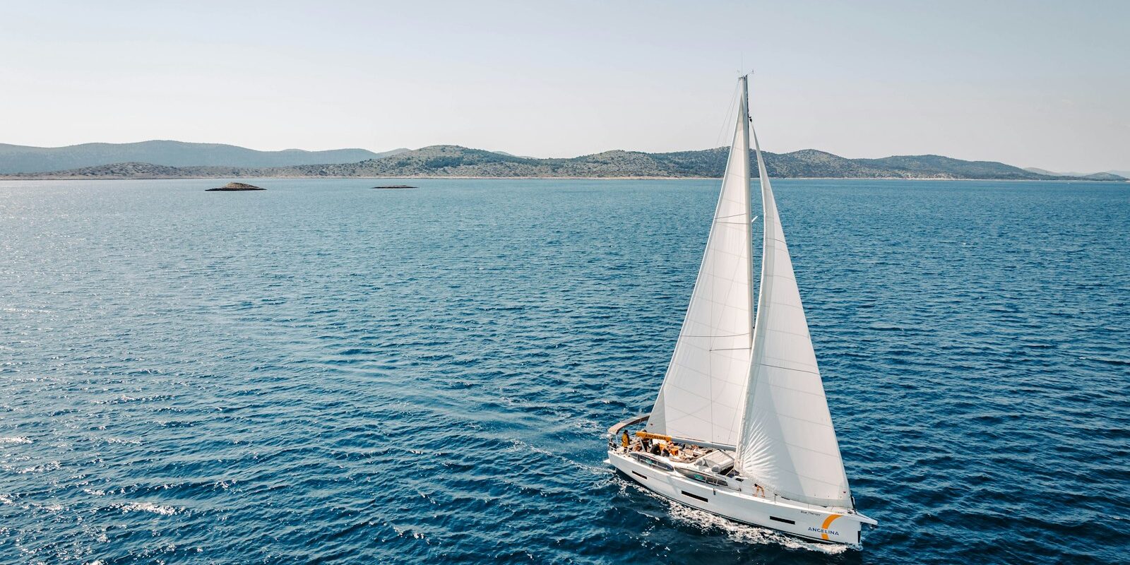 Sailing boat in the Kornati