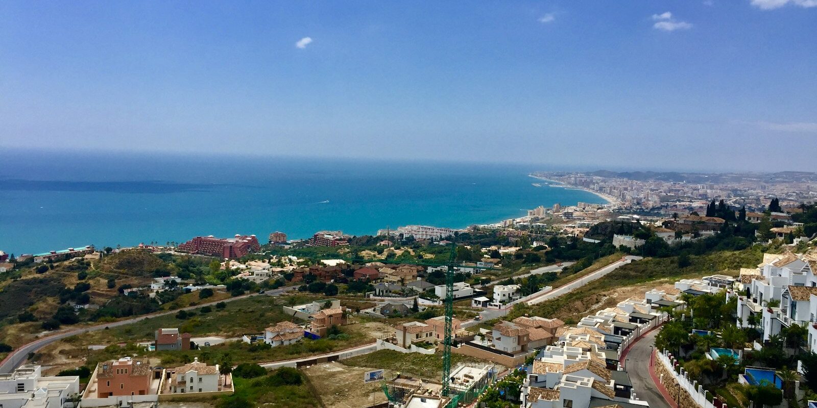 View over Benalmádena on the Costa del Sol