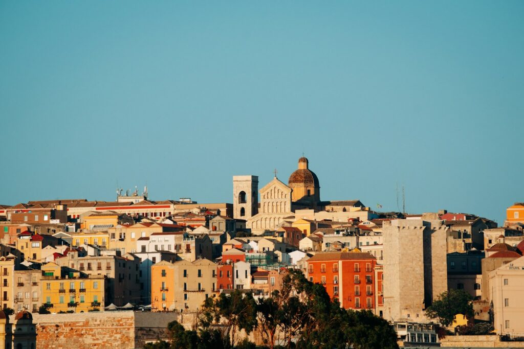 View over Cagliari