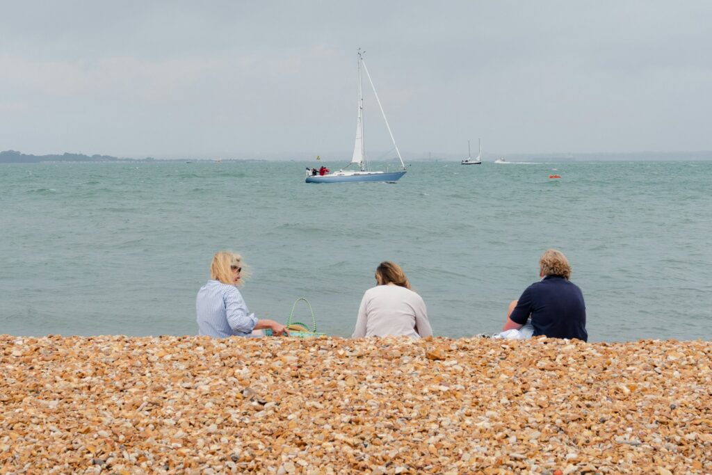 Blick von Cowes auf den Solent