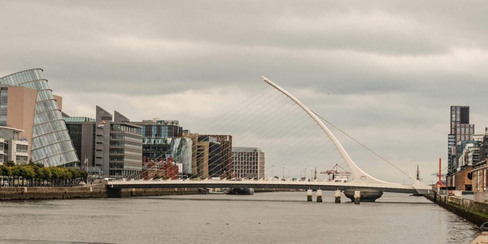 Samuel Beckett Bridge over the Liffey in Dublin Samuel Beckett Bridge over the Liffey in Dublin