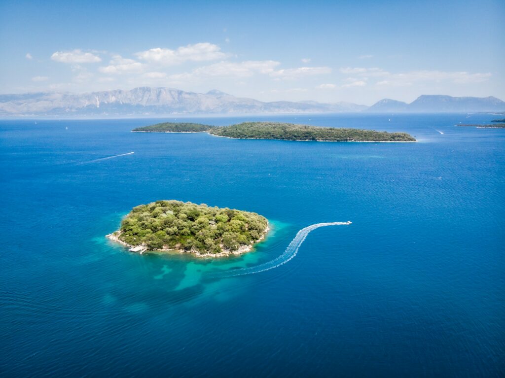 Kleine Insel vor der Ostküste von Lefkas