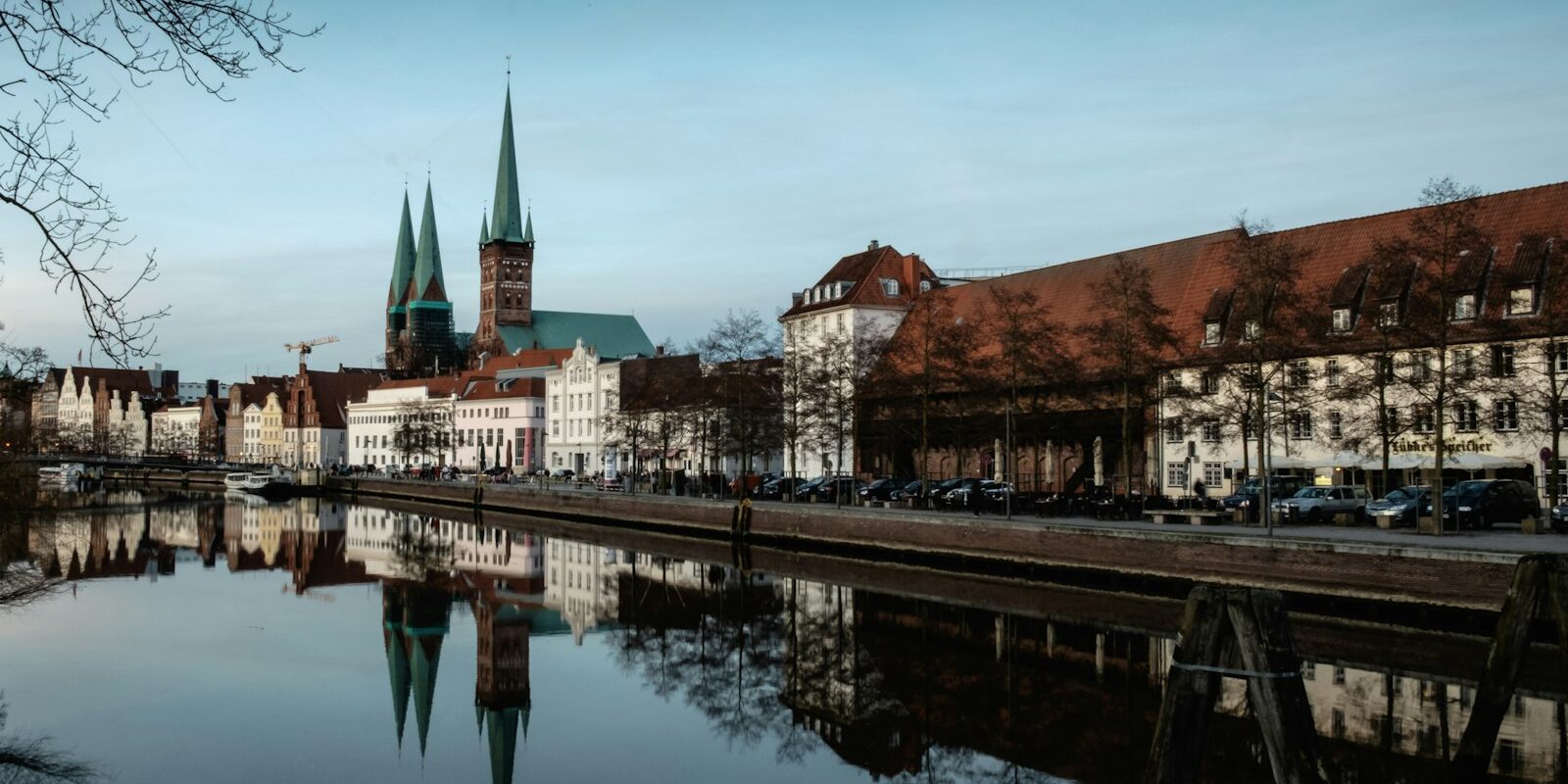 Malerwinkel an der Obertrave in Lübeck Malerwinkel an der Obertrave in Lübeck
