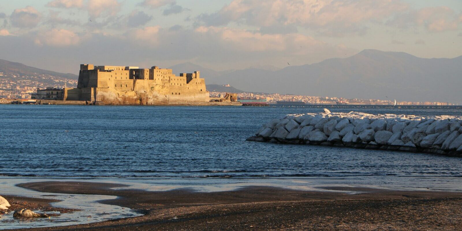 Castel dell'Ovo on the Bay of Naples Castel dell'Ovo on the Bay of Naples