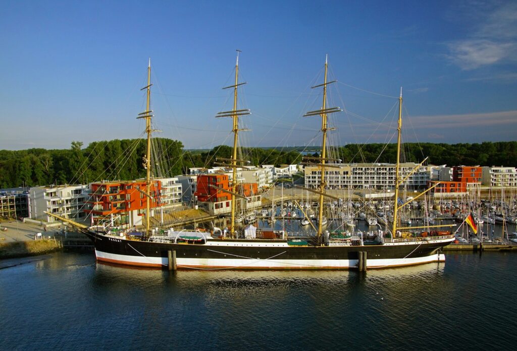 Viermastbark Passat am Priwall in Travemünde
